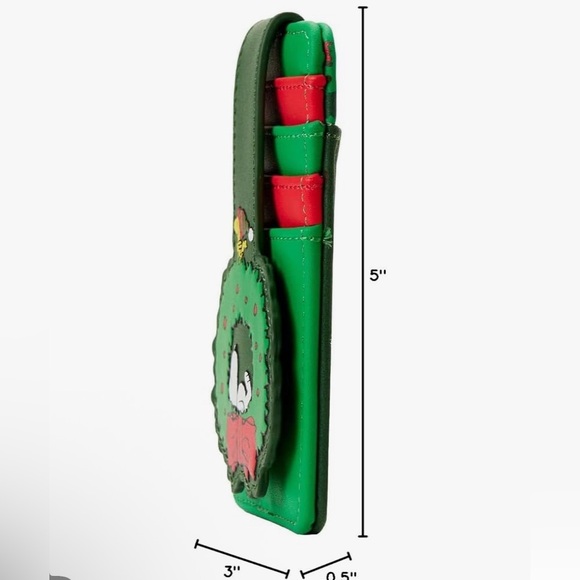 Peanuts Loungefly Snoopy Christmas Wreath Card Holder - Picture 3 of 6